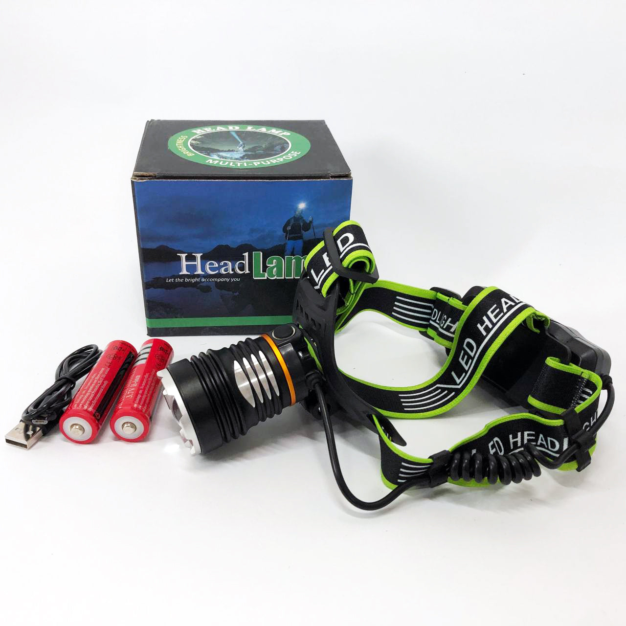 Фонарь налобный PLD-A12-TG 2x18650, Фонарик налобный мощный, Налобный прожектор, Фонарь для рыбалки