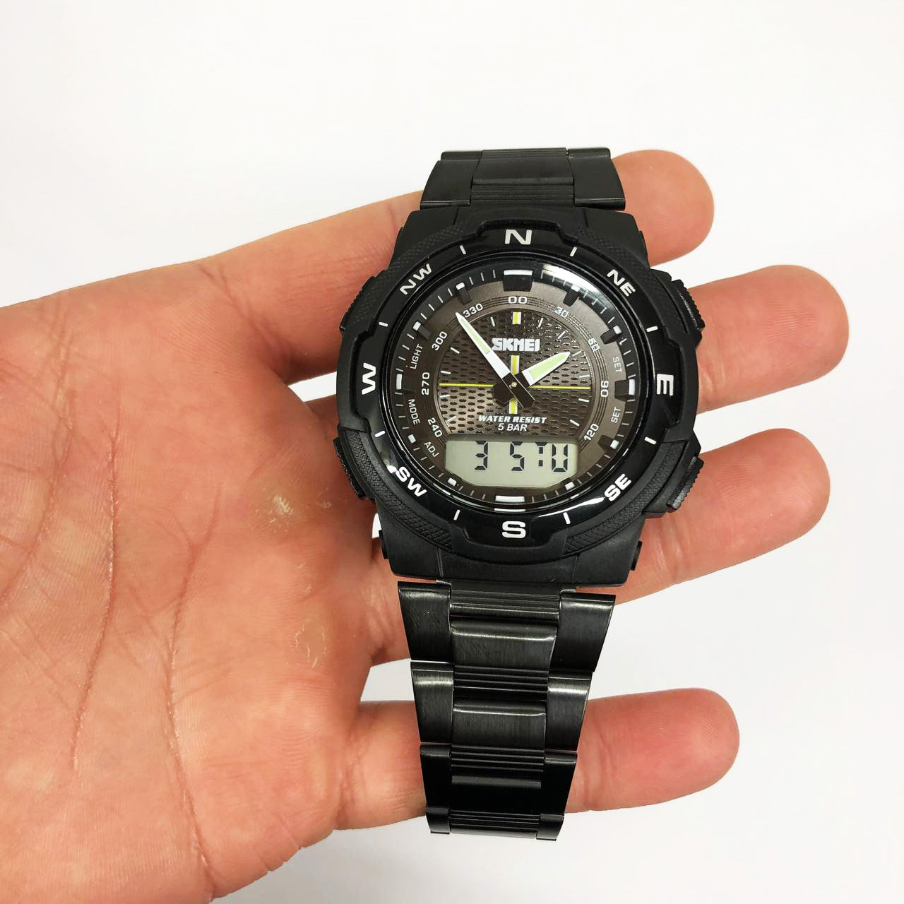 Часы наручные мужские SKMEI 1370BKWT, часы для военнослужащих, фирменные спортивные часы
