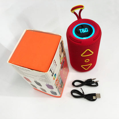 Bluetooth колонка портативная TG656 FM-радио, аккумуляторная колонка для музыки. Цвет: красный