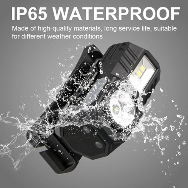 Фонарь налобный T131-XPE+3SMD с датчиком движения, Налобный фонарь для туризма рыбалки и охоты