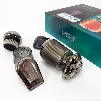 Электробритва VGR V-391, профессиональная электробритва, электробритва с насадками для бороды