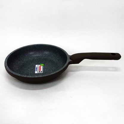 Сковорода Con Brio CB-2026 Eco Granite Premium 20 см, Сковорода для дома качественная. Цвет: серый