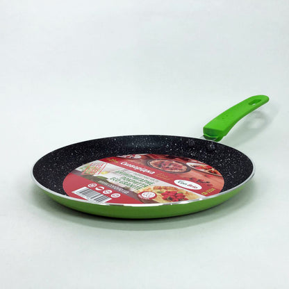 Сковородка для блинов 23 см Con Brio СВ-2324 Eco Granite, сковорода с индукционным дном. Цвет: зеленый