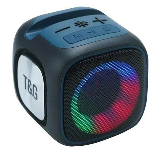 Портативная Bluetooth колонка TG359 7W с RGB подсветкой, громкая колонка для вечеринки. Цвет: черный