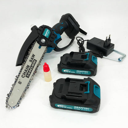 Ручна пилка з шиною, Легка акумуляторна пилка для обрізання гілок, Міні ланцюгова пилка