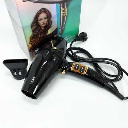 Мощный электрический профессиональный фен для волос VGR V-423 1800-2200W, Женский фен для волос