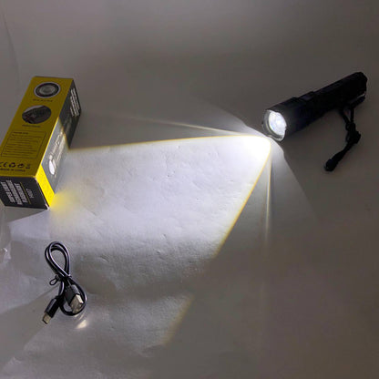 Фонарик PLD-H007 White Laser LED PM10-TG с встроенным аккумулятором PowerBank, Фонарик тактический ручной