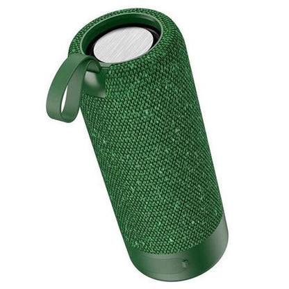 Портативная Bluetooth колонка TG619C FM-радио USB/TF с ремешком, колонка с аккумулятором. Цвет: зеленый