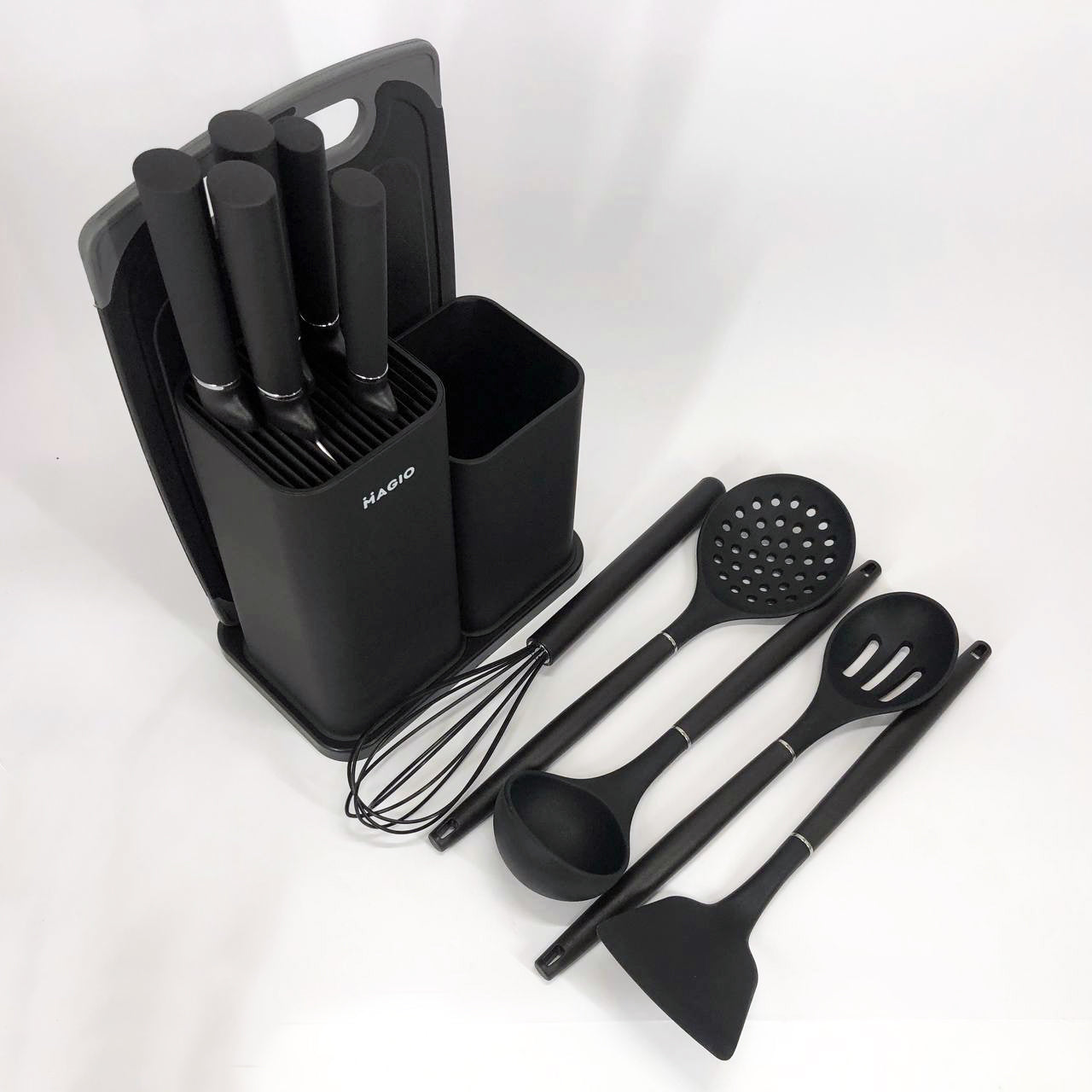 Набор силиконовых кухонных принадлежностей Magio MG-1097B набор ножей лопаток 12 предметов