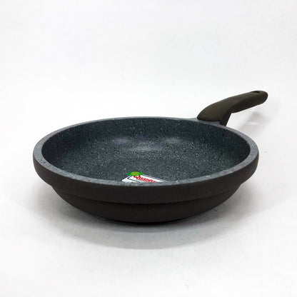 Сковорода Con Brio CB-2026 Eco Granite Premium 20 см, Сковорода для дома качественная. Цвет: серый