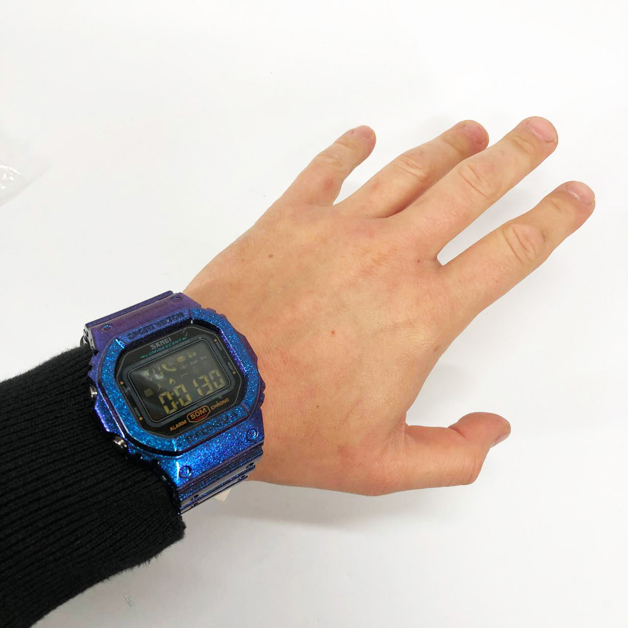 Смарт-годинник наручний чоловічий SKMEI 1629GTPL, Годинник наручний електронний тактичний, Протиударний годинник