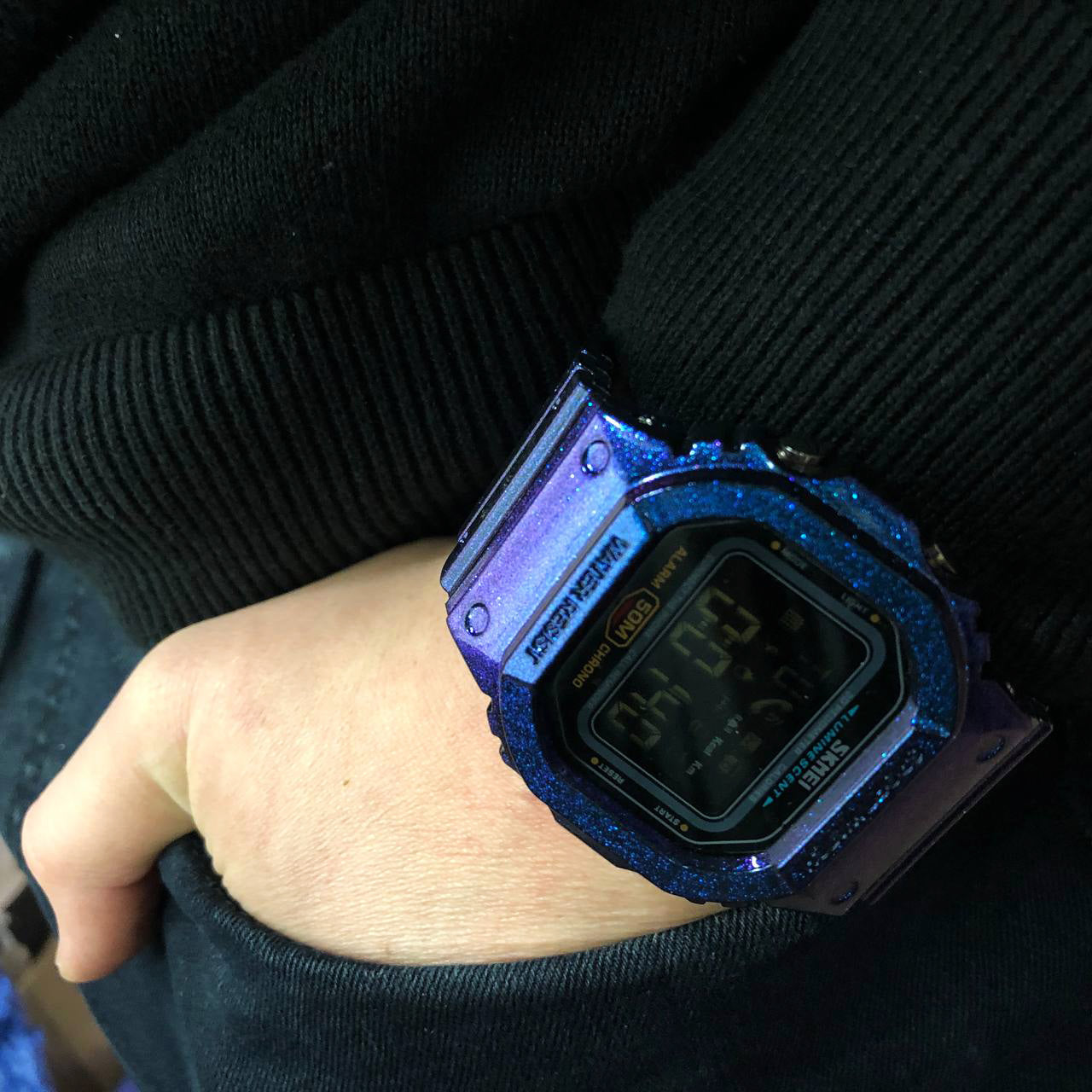 Смарт-годинник наручний чоловічий SKMEI 1629GTPL, Годинник наручний електронний тактичний, Протиударний годинник