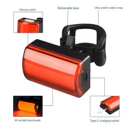 Велофонарь MY-2105-60LED, Велосипедный фонарь с функцией мигалки, Световые сигналы для велосипеда