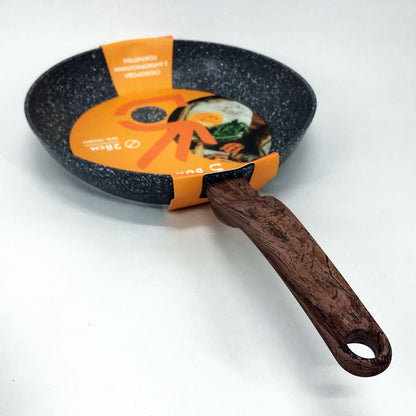 Сковорода Well Done WD-1038N с покрытием Marble Stone 28 см, сковорода с индукционным дном