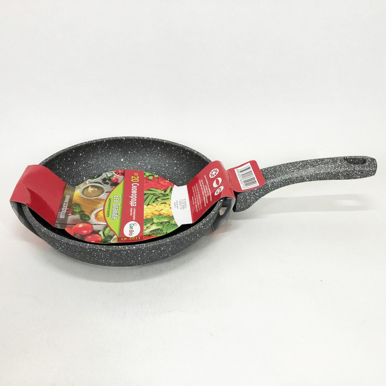 Сковорода Con Brio CB-2011 20 см, сковорода с антипригарным покрытием, сковорода удобная на кухню