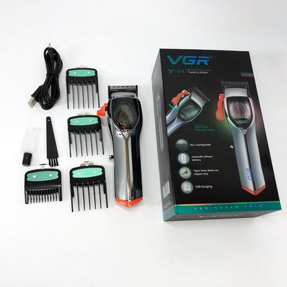 Машинка для стрижки волос VGR V-647 со сменными насадками, Машинка для стрижки для дома