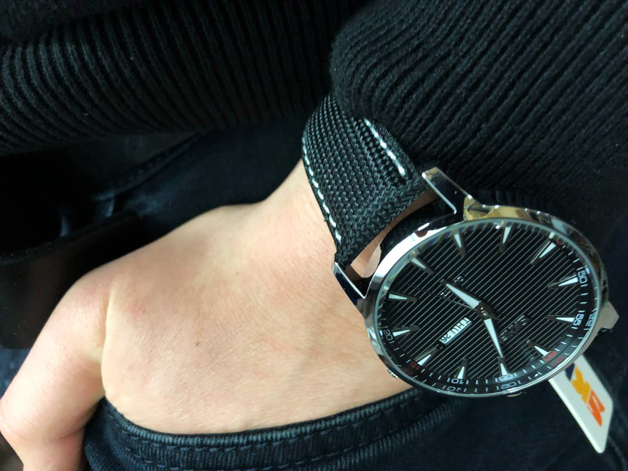 Часы наручные мужские SKMEI 9303SIBK, часы кварцевые мужские, стильные статусные наручные часы стрелочные