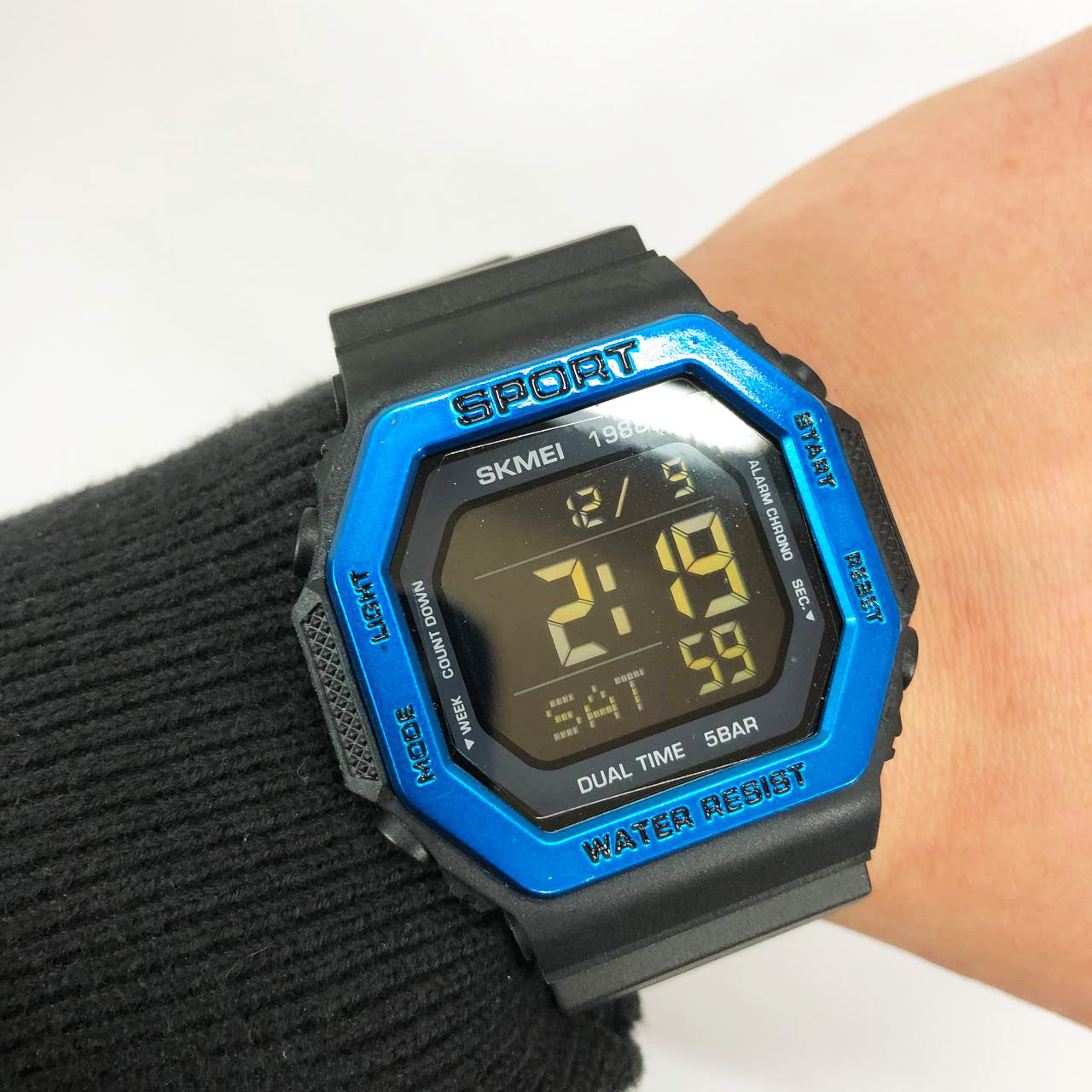 Часы наручные мужские SKMEI 1988BU, оригинальные мужские часы, фирменные спортивные часы
