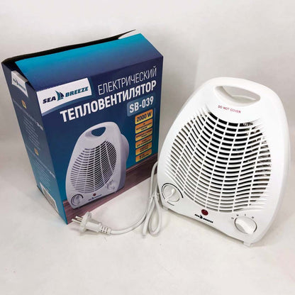 Тепловентилятор комнатный Sea Breeze SB-039 2000 Вт, напольный обогреватель, портативный тепловентилятор