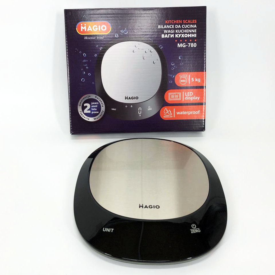 Весы кухонные MAGIO MG-780 водонепроницаемые, кухонные весы для кондитера, кухонные весы мини