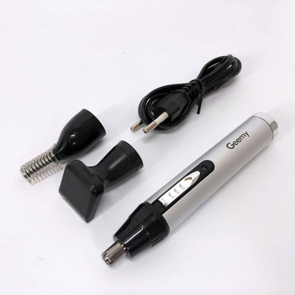 Триммер для носа и ушей GEMEI GM-3107 3в1, электробритва с насадками для бороды, тример для бороды