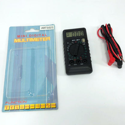 Компактный Мультиметр DT-181 тестер цифровой, щупы в комплекте, мультиметр с защитой, электронный мультиметр