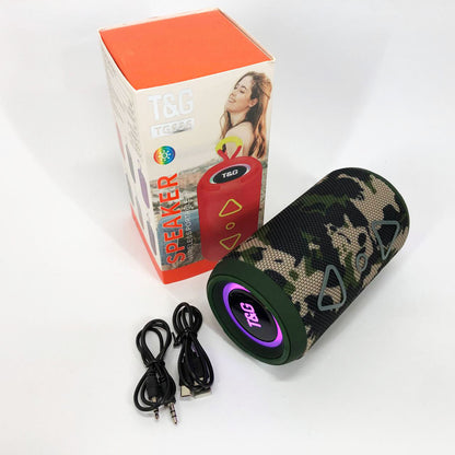 Bluetooth колонка портативная TG656 FM-радио, Громкая колонка для вечеринки. Цвет: камуфляж