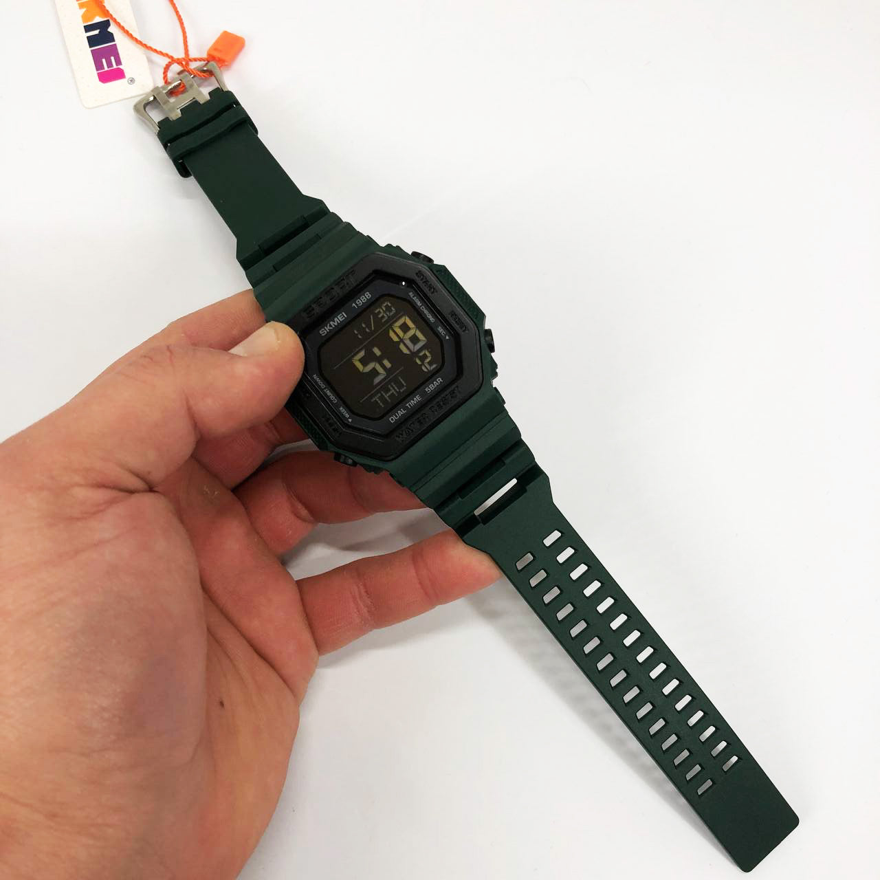 Часы наручные мужские SKMEI 1988DKGN, часы наручные электронные тактические, часы армейские оригинал