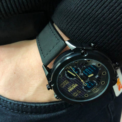 Часы наручные мужские SKMEI 1975LBKBK, оригинальные мужские часы, часы кварцевые мужские