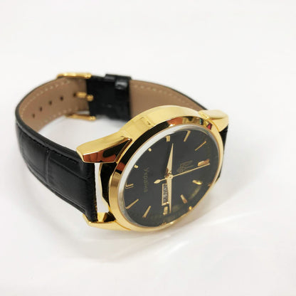 Часы наручные мужские SKMEI 3709/9073GDBK-B, Красивые мужские часы наручные кварцевые