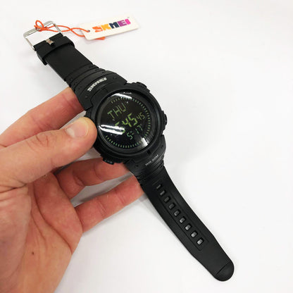 Часы наручные мужские SKMEI 1231BK, брендовые мужские часы, модные мужские часы. Цвет: черный