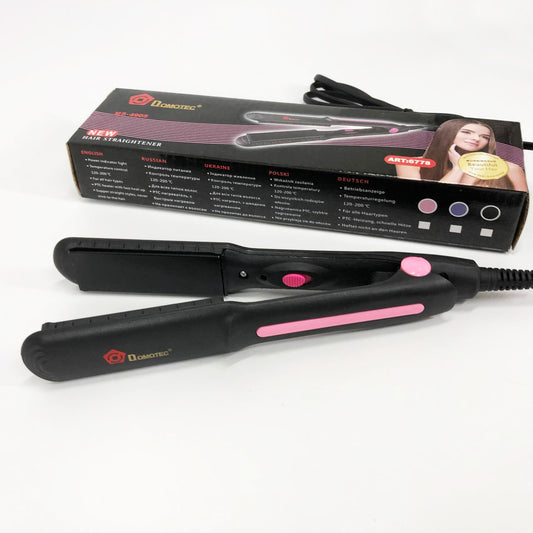 Щипцы, плойка утюжок DOMOTEC MS-4905, Щетка щипцы для выпрямления волос. Цвет: розовый