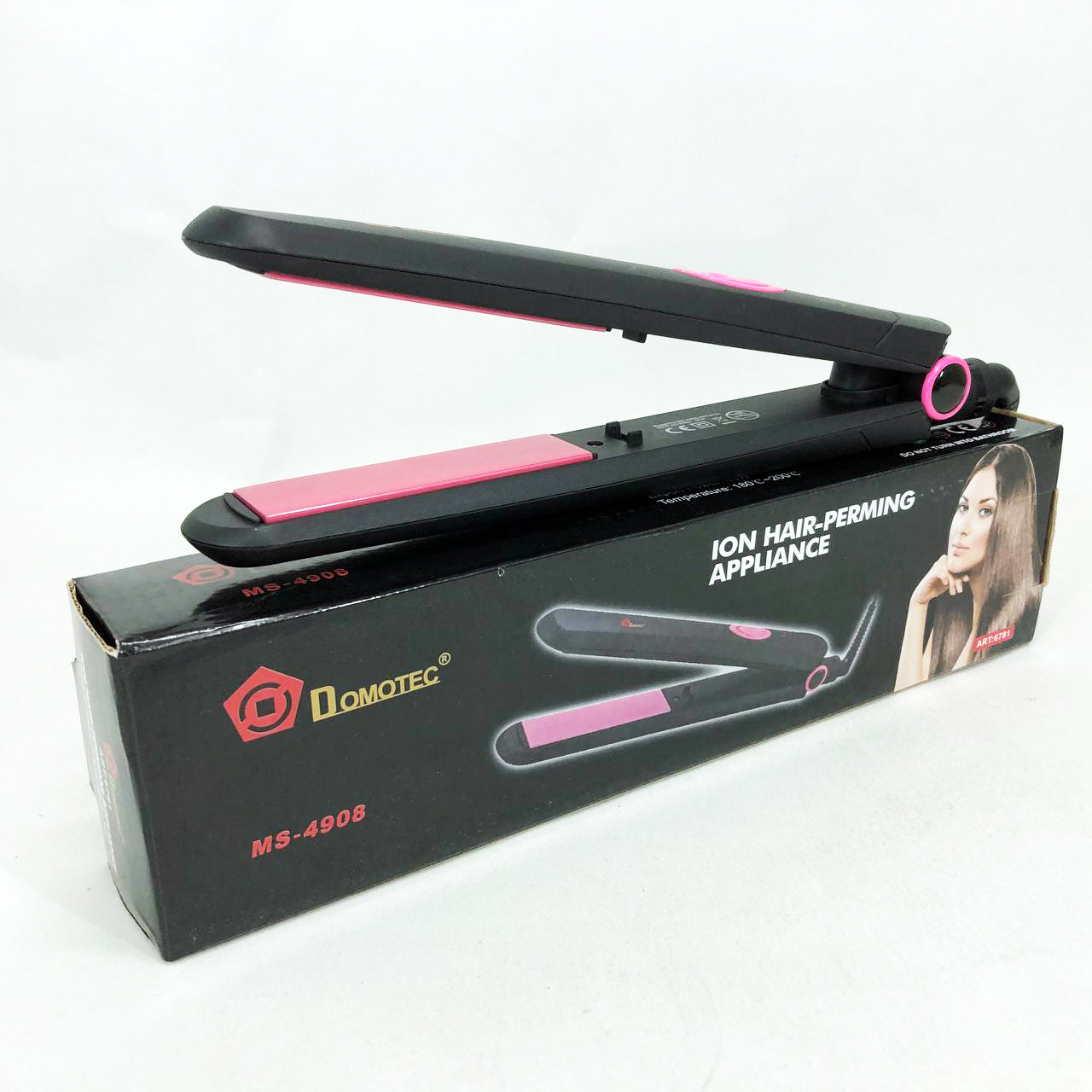 Щипцы DOMOTEC MS-4908, выпрямитель для волос 2в1, стайлер для укладки, утюжок для выравнивания