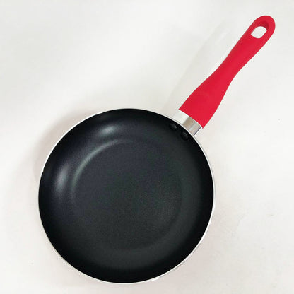 Сковорода Con Brio CB-2014 с антипригарным покрытием Pfluon 20 см, качественная сковорода. Цвет: красный