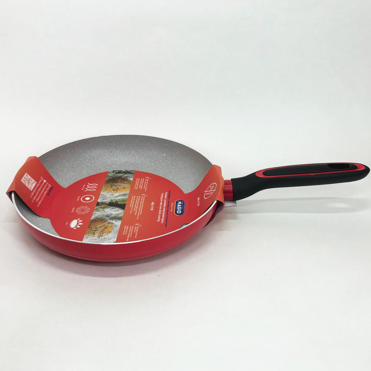 Сковорода Magio MG-1178 с мраморным антипригарным покрытием 26 см, сковорода с толстым дном