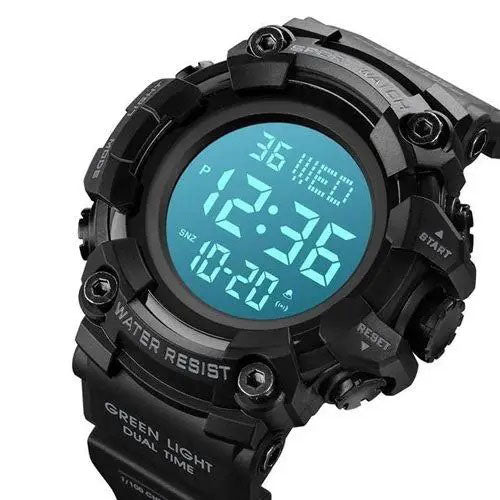 Годинник наручний чоловічий SKMEI 1968BKBK BLACK-BLACK, водостійкий тактичний годинник. Колір: чорний