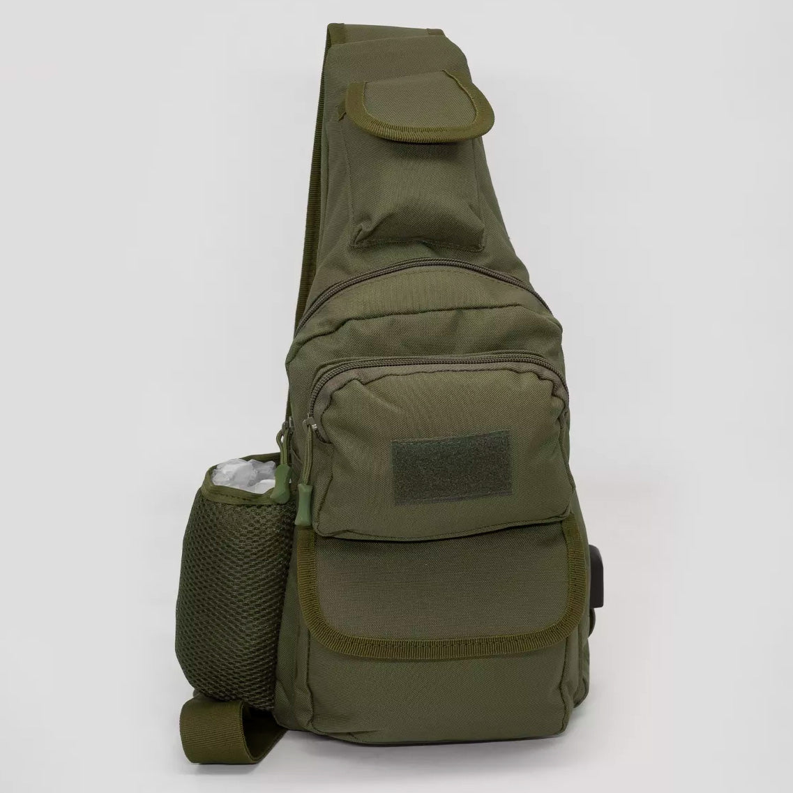 Тактическая сумка через плечо военная нагрудная сумка ВСУ однолямочная сумка универсальная армейская Хаки