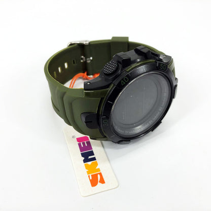 Часы наручные мужские SKMEI 1475AG ARMY GREEN, брендовые мужские часы, часы для мужчины. Цвет: зеленый