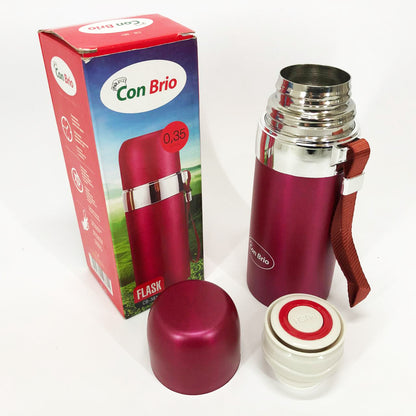 Термос Con Brio CB-381 Gold 0,35л, Термос для питної води, Якісний термос для дому.