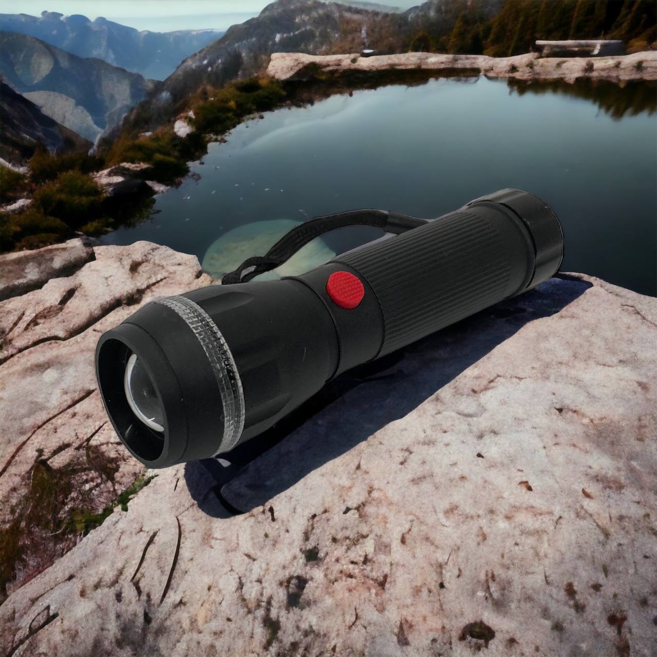 Ручний ліхтарик на батарейках (3хААА) з функцією зуму, кишеньковий міні ліхтар лід ліхтар переносний гарний