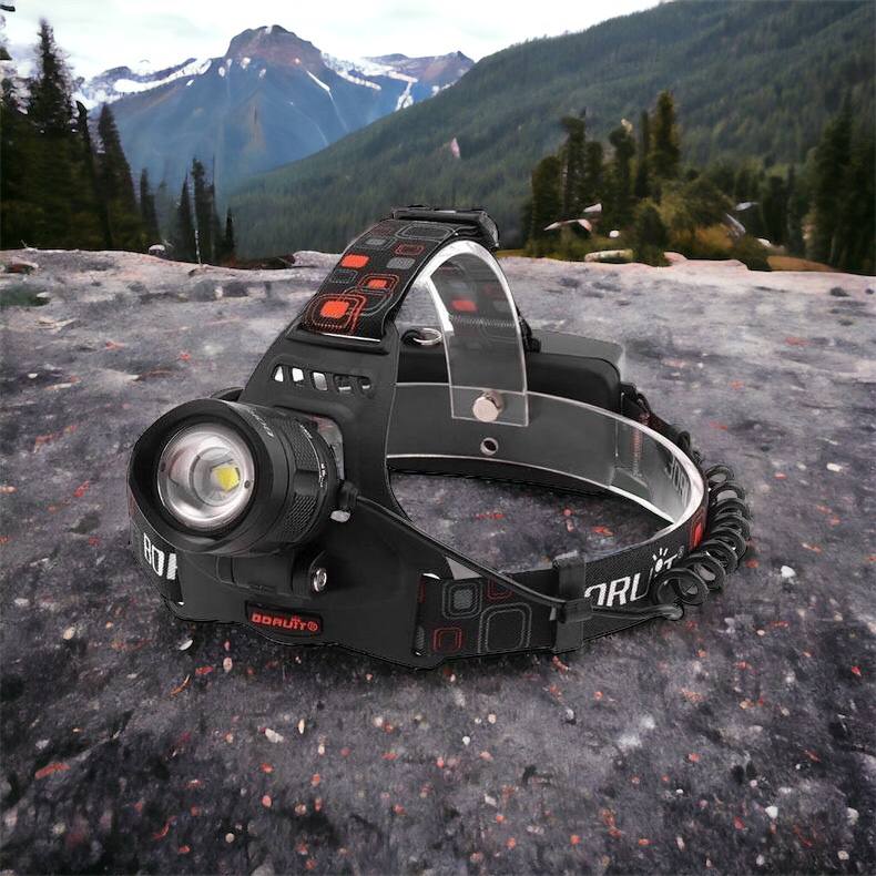 Налобный фонарь Bailong BL-T32-P50, мощный налобный светодиодный фонарик на голову, три режима