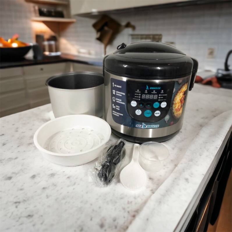 Мультиварка SeaBreeze SB-044 900 Вт, бытовые мультиварки рисоварки, электро скороварка, кашеваркы