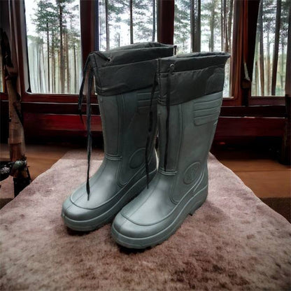 Сапоги мужские резиновые высокие утепленные с подвязкой 44 размер (29 см), сапоги резиновые для рыбалки