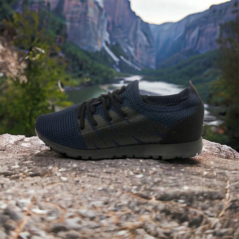 Кроссовки лето сетка мужские 40 размер | Текстильные кроссовки сеткой | Модель 41373. Цвет: синий