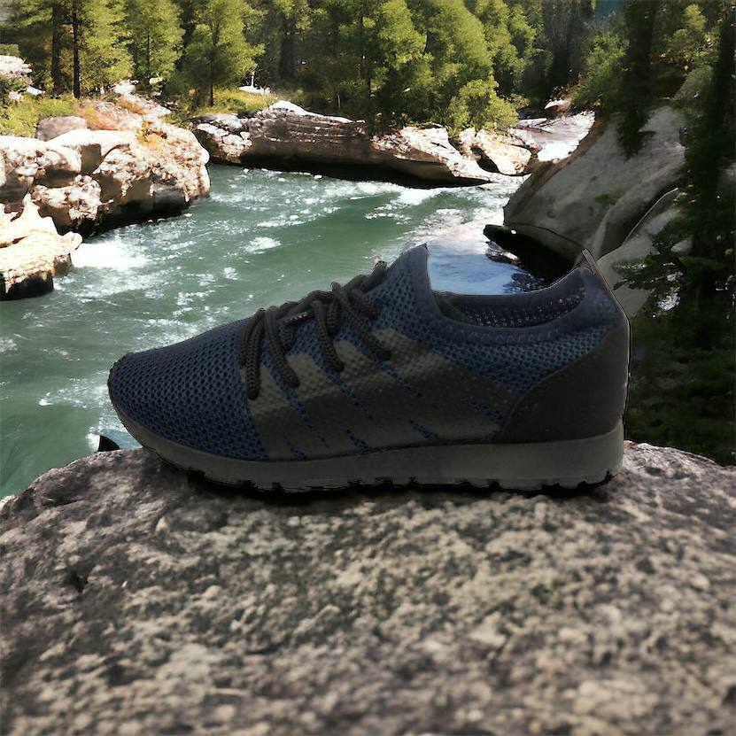 Кроссовки лето сетка мужские 40 размер | Текстильные кроссовки сеткой | Модель 41373. Цвет: синий