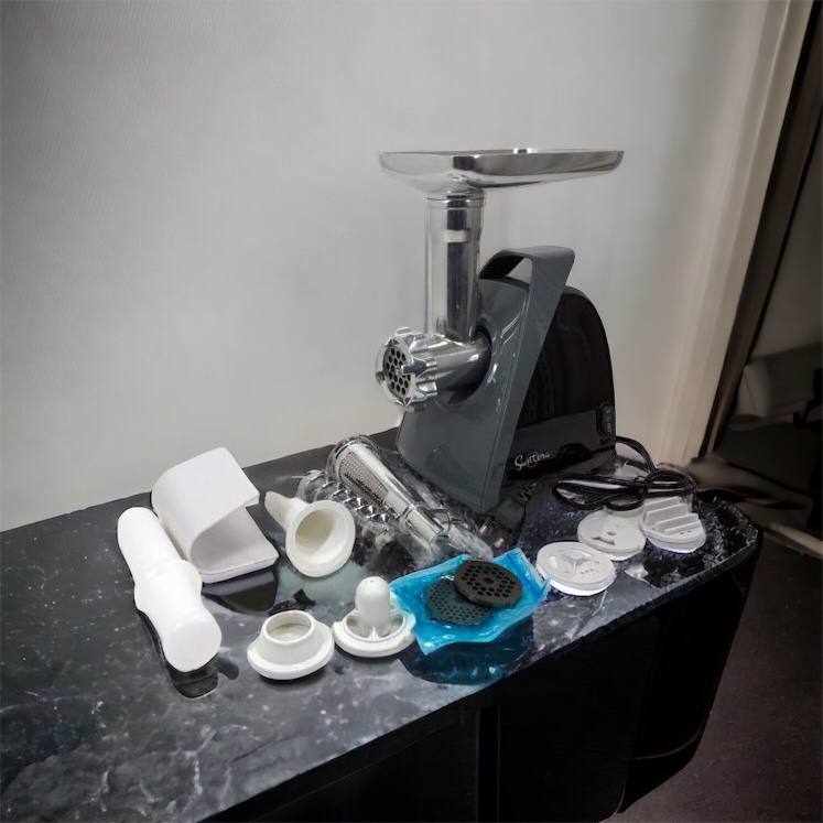 Мясорубка Suntera SMG-5421B 1800 Вт, мясорубка электрическая для мяса, мясорубка для домашней колбасы