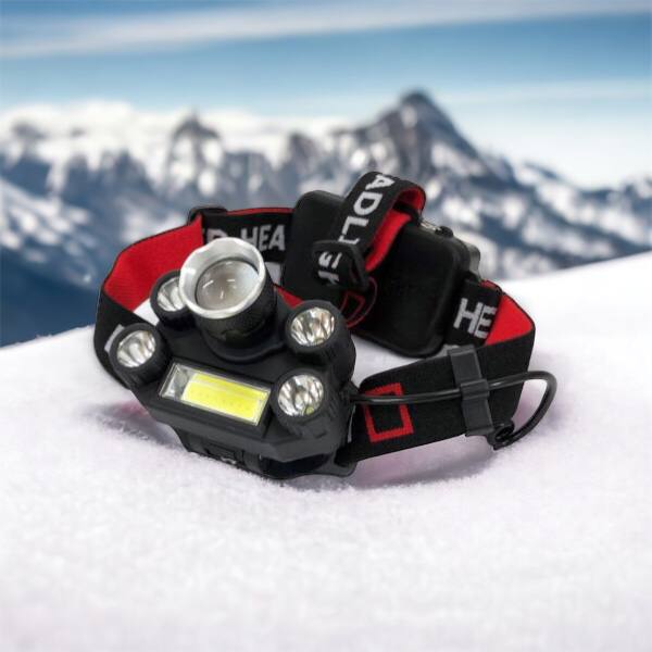 Фонарик налобный Bailong BL-T64-T6+4XPE, светодиодный фонарь на лоб, мощный налобный фонарь для рыбалки