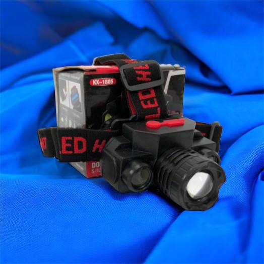 Фонарь налобный Bailong BL-1805 COB XPE аккумуляторный, фонарь на голову для рыбалки, надежный налобный