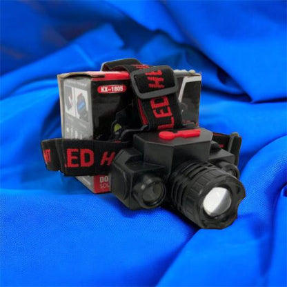 Фонарь налобный Bailong BL-1805 COB XPE аккумуляторный, фонарь на голову для рыбалки, надежный налобный