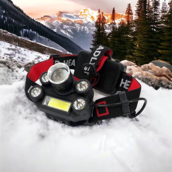 Фонарик налобный Bailong BL-T64-T6+4XPE, светодиодный фонарь на лоб, мощный налобный фонарь для рыбалки